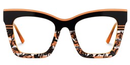 Samia Square Orange Glasses0