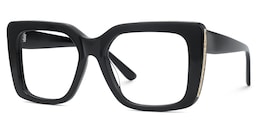 Maynard Rectangle Black Glasses2