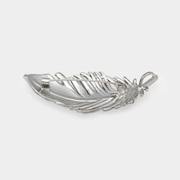 Full Rhinestone Classic Feather Brooch2