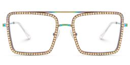 Diva Square Iridescent Glasses2