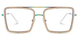 Diva Square Iridescent Glasses2