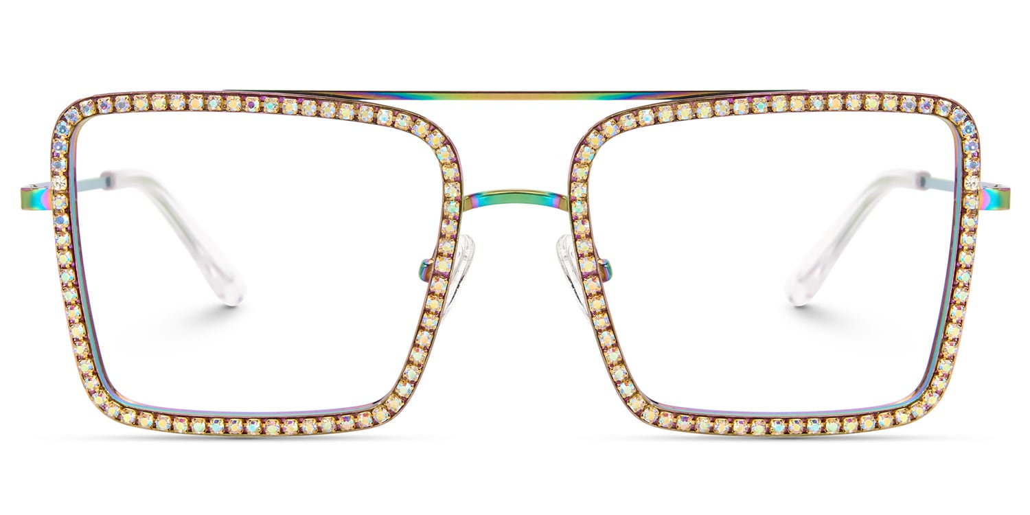 Diva Square Iridescent Glasses2