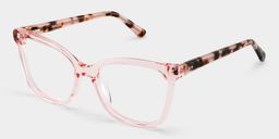 Sage Pink Rectangle Glasses5