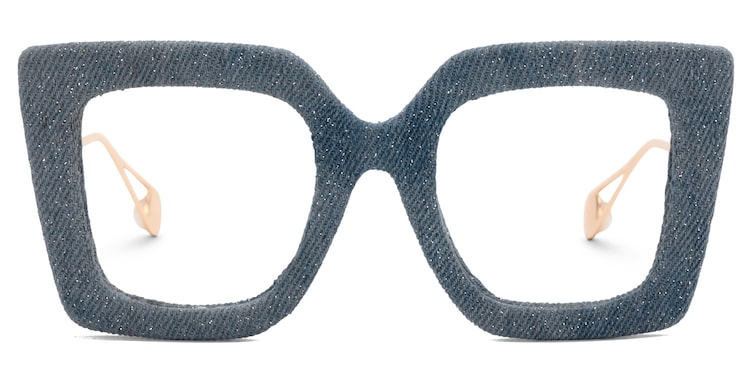 Latanya Square Blue Glasses