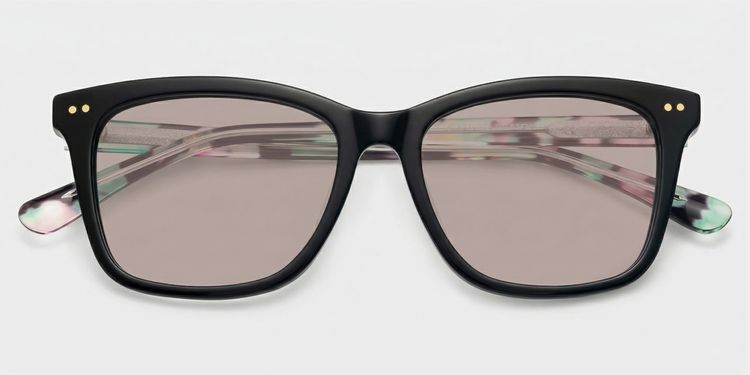 Layla Black Square Glasses