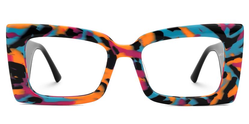 Mitia Rectangle Multicolor Glasses