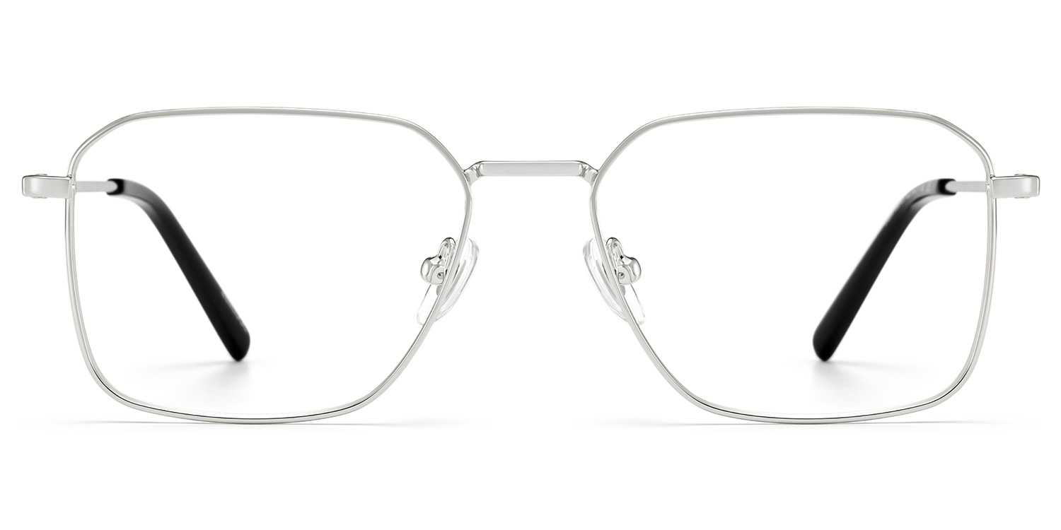 AFRICA EYEWEAR シルバーフレーム メガネ Leah Silver Eyeglass Frames for Men in Metal Material | ZEELOOL