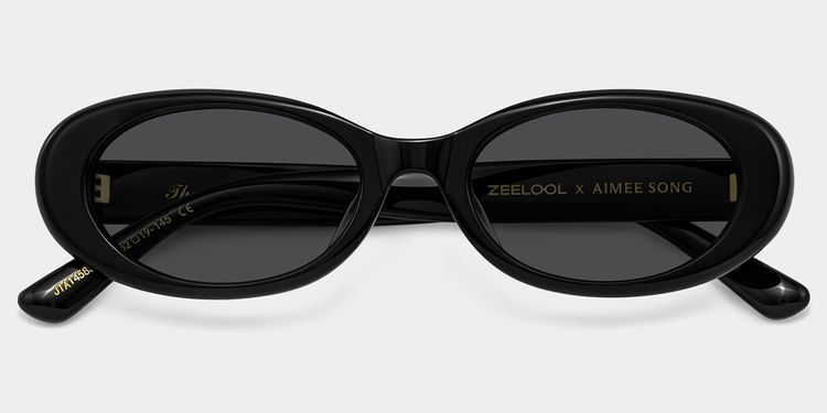The 90s Black Oval Glasses