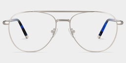 Calvin Aviator Silver Glasses0