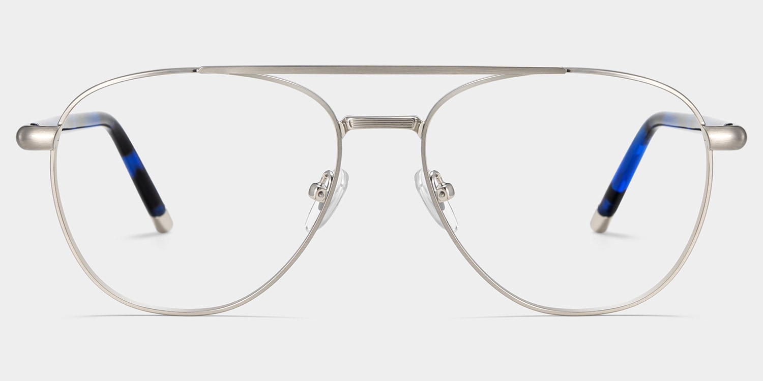 Calvin Aviator Silver Glasses