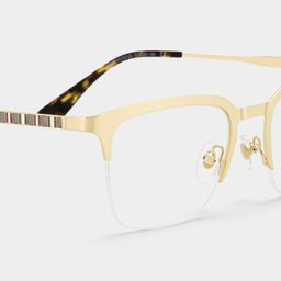 Peyton Gold Browline Glasses5