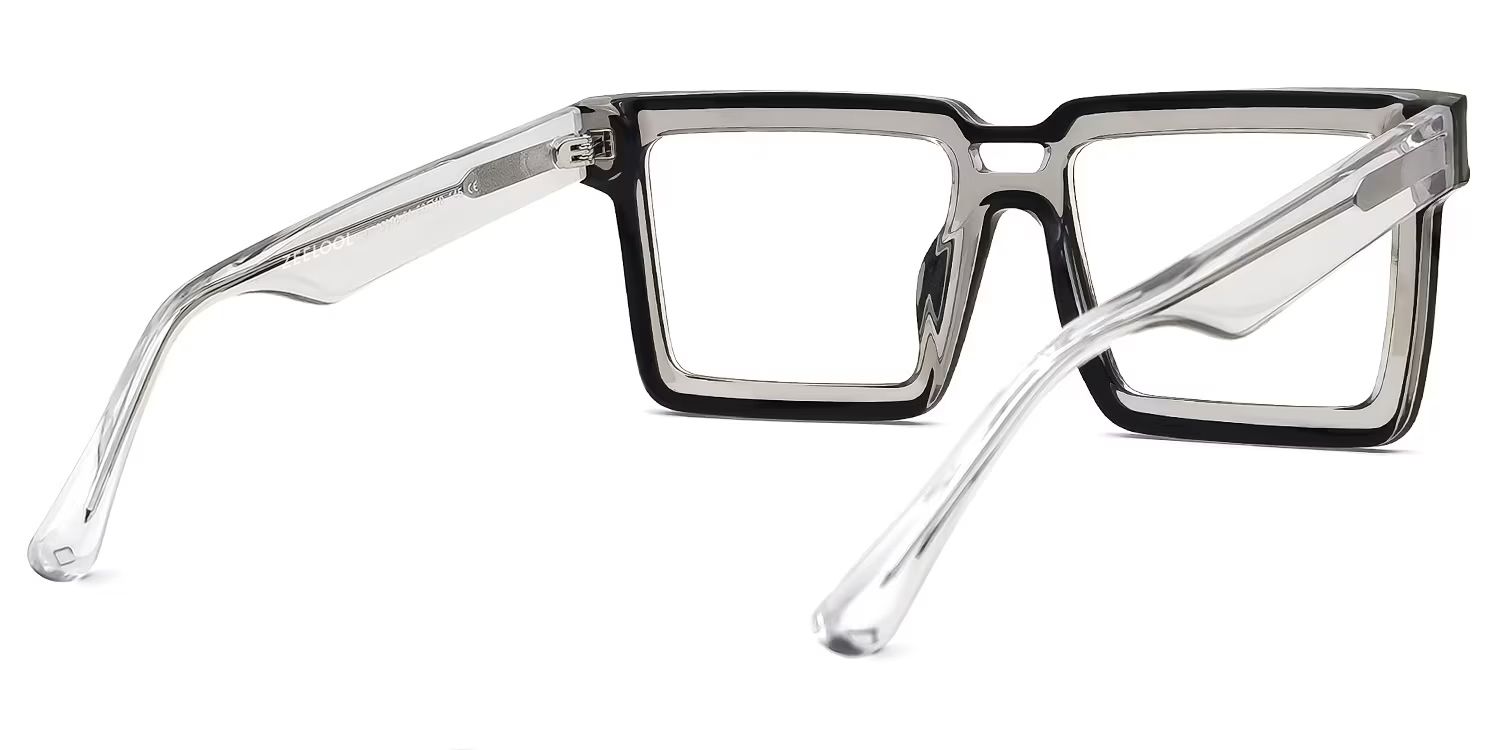 Milian Cyberpunk Square Black Glasses for Women and Men3