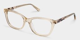 Cassia Beige Rectangle Glasses3