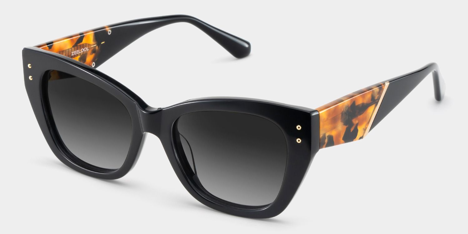 Skylar Acetate Black Frame Sunglasses | ZEELOOL3