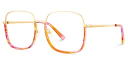 Wade Square Red Floral Glasses3