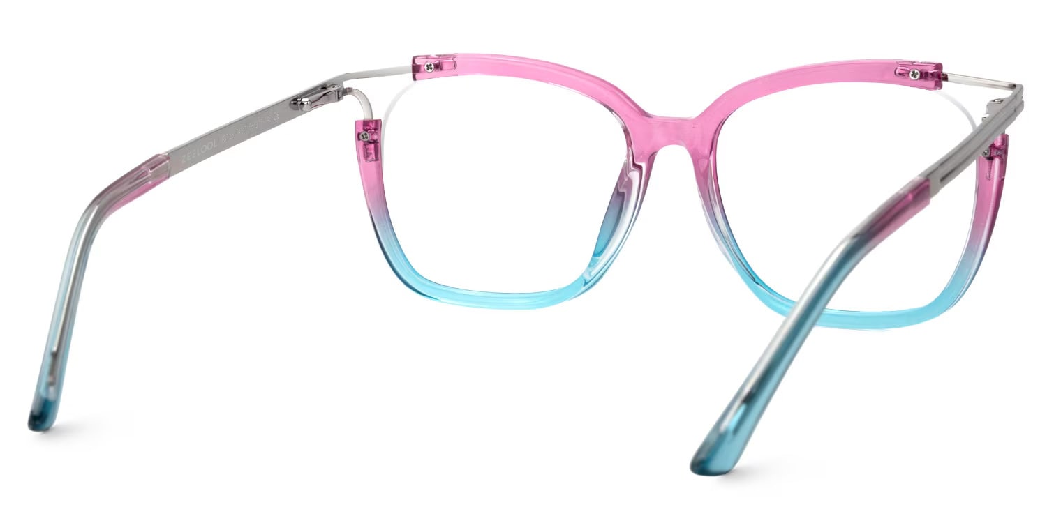 Sidibe Square Pink Blue Glasses3