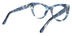 Starry Cateye Blue Glasses4