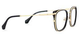 Cameron Square Black Gold Glasses4
