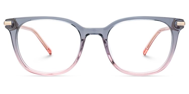 Vilmarie Oval Gray Pink Glasses