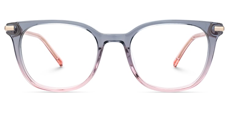 Vilmarie Oval Gray Pink Glasses