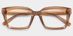 Marley Beige Rectangle Glasses2