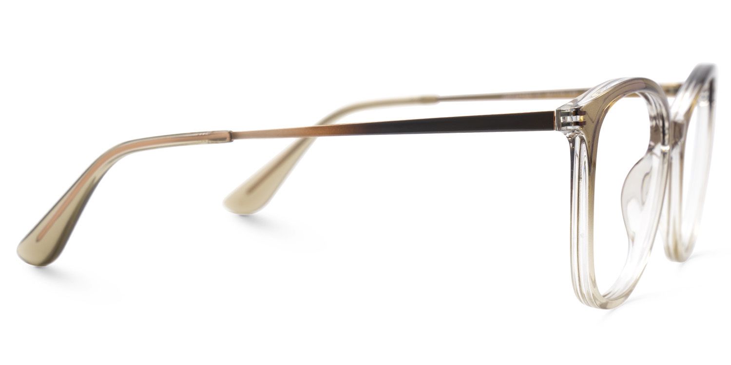 Jenee Thin Brown Glasses Frame in Oval Design | Zeelool3