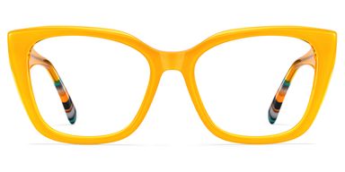 Julius Butterfly Yellow Glasses