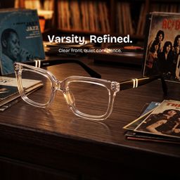 Fern Clear Rectangle Glasses0