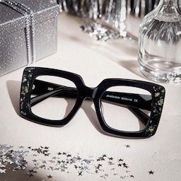 Sable Square Black Glasses0