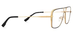 Bowdry Aviator Black Glasses4