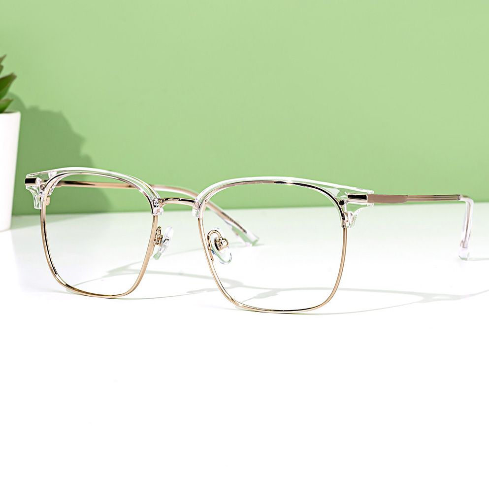 Aldridge Browline Clear Glasses4