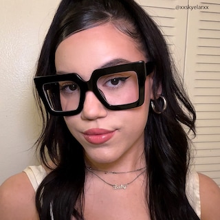 Brandon Square Black Glasses8
