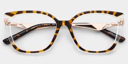 Margret Cateye Tortoise Glasses2