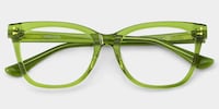 Vivienne Rectangle Green Glasses3