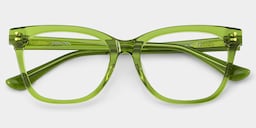 Vivienne Rectangle Green Glasses4