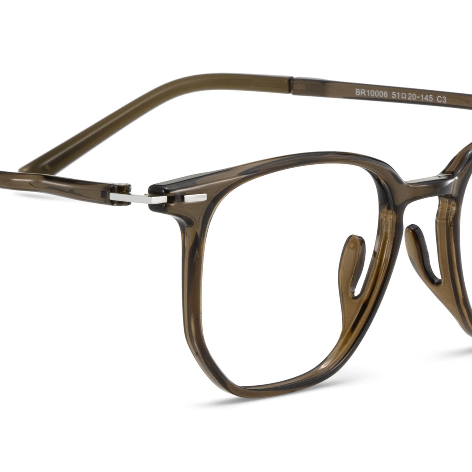 Geometric Brown Eyeglasses- Isla TR90 Frame Glasses5