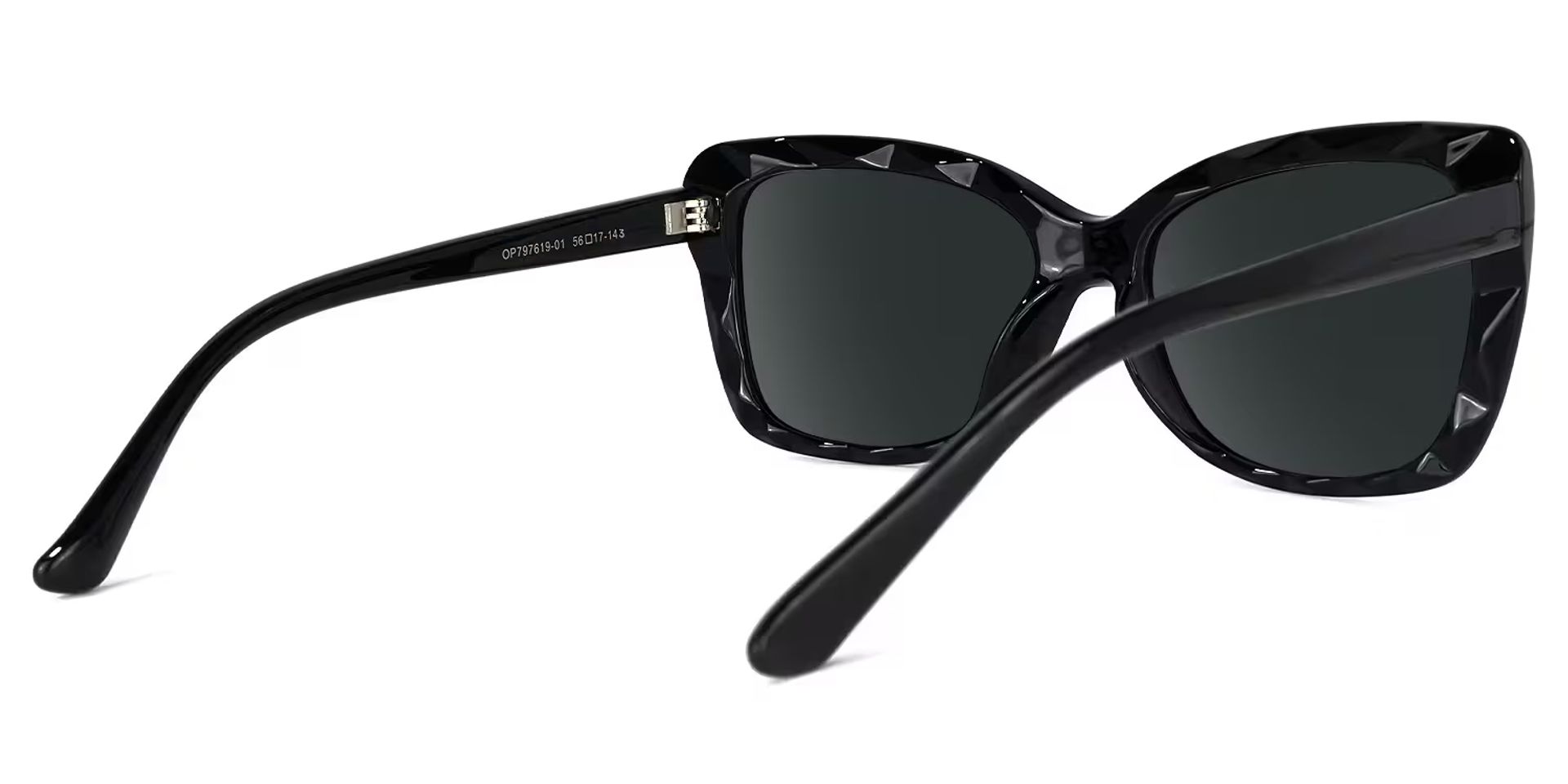 Wendell Cateye Black Sunglasses | Zeelool Glasses3