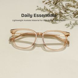 Vilmarie Square Beige Glasses0