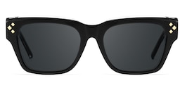 Marlowe Rectangle Black Polarized Sunglasses1