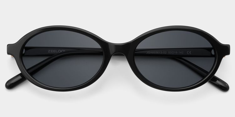 Everly Oval Black Glasses