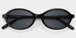 Everly Oval Black Glasses1