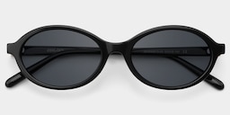 Everly Oval Black Glasses1