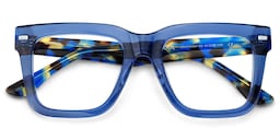 Redina Square Blue Glasses2