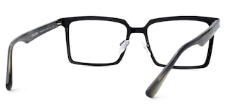 Sharma Rectangle Black Glasses5