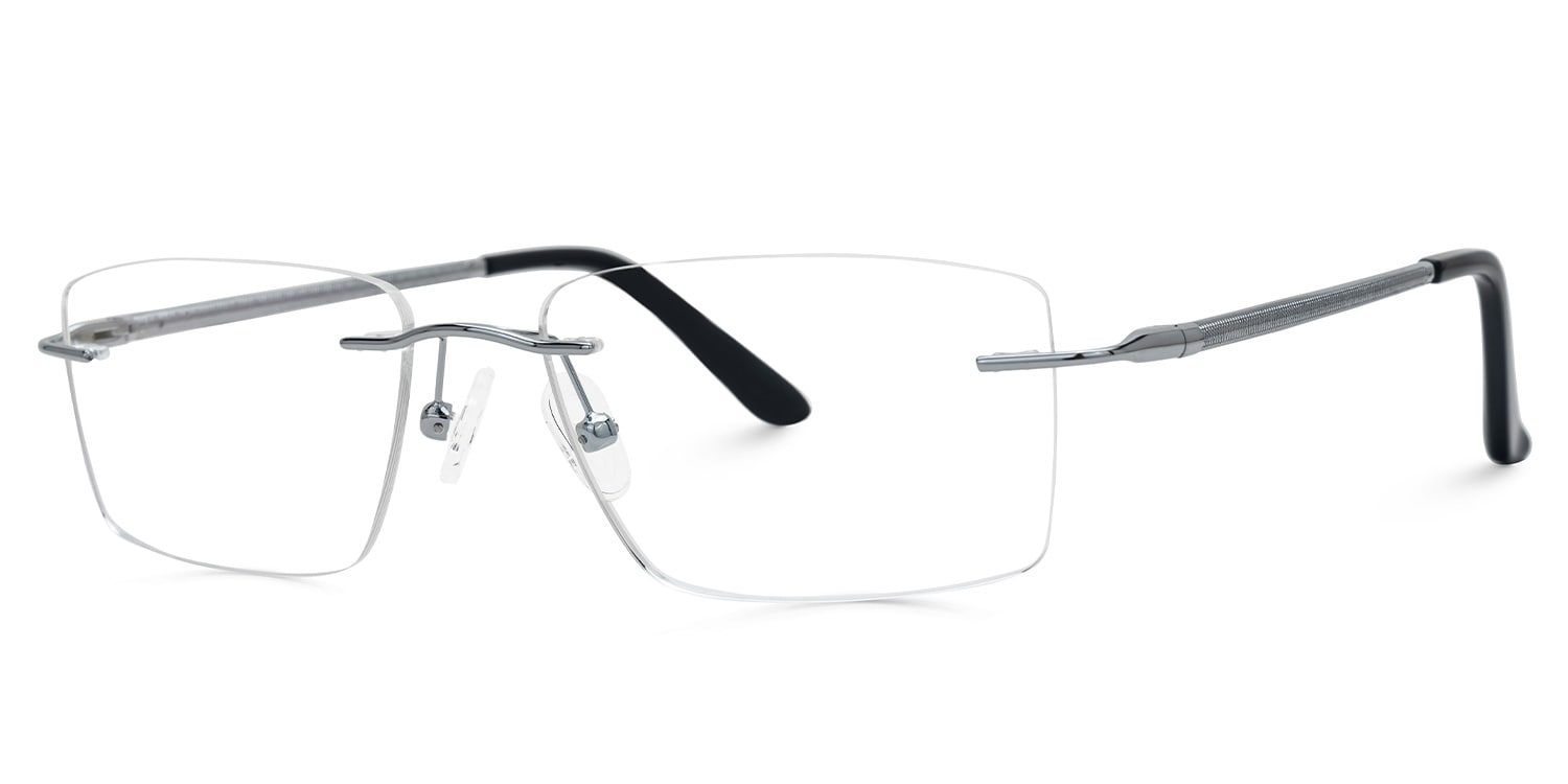 Ndiaye Rectangle Silver Glasses1