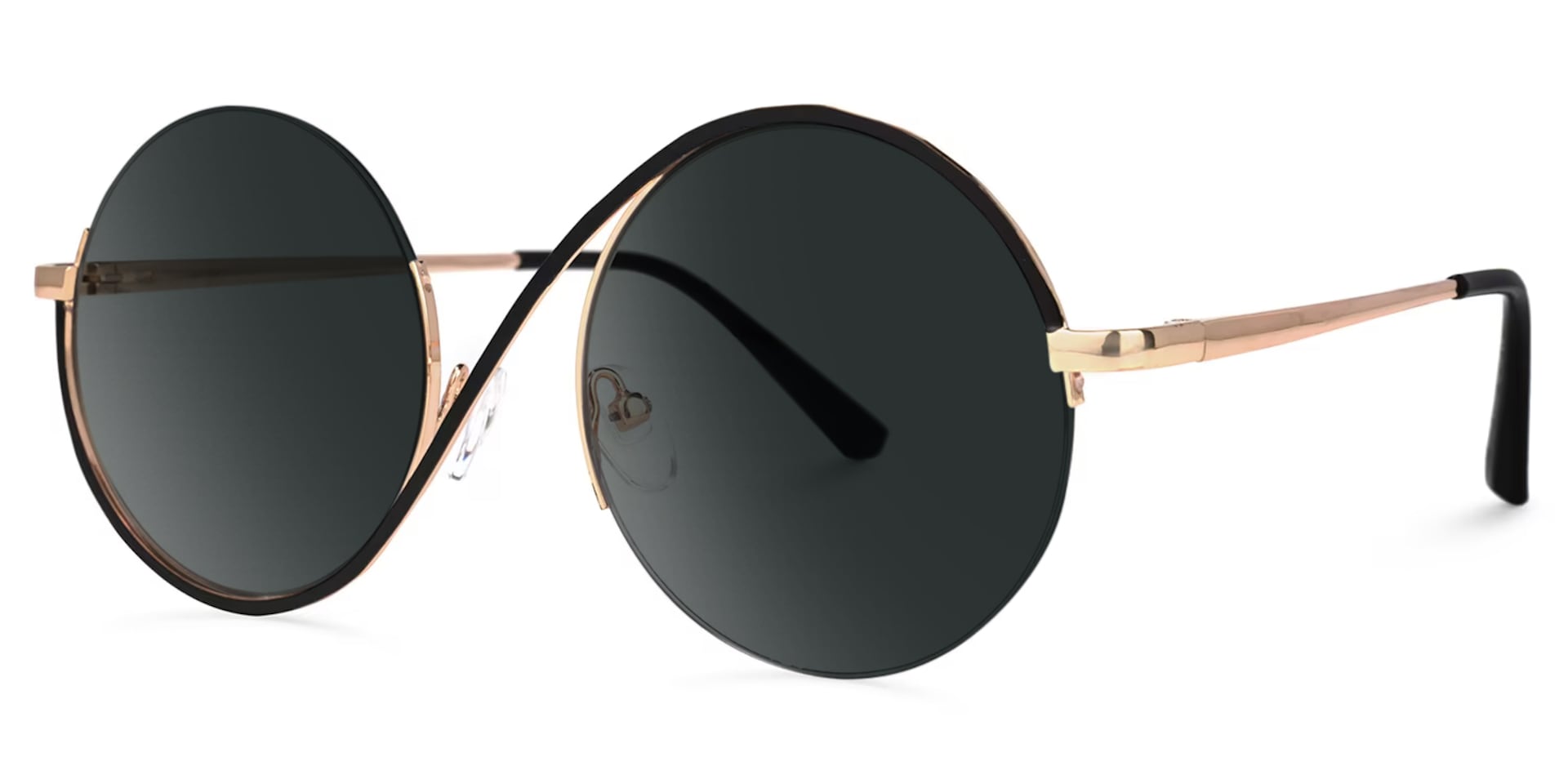 Witch Glasses - Flozif Round Black Frame Sunglasses | Zeelool1