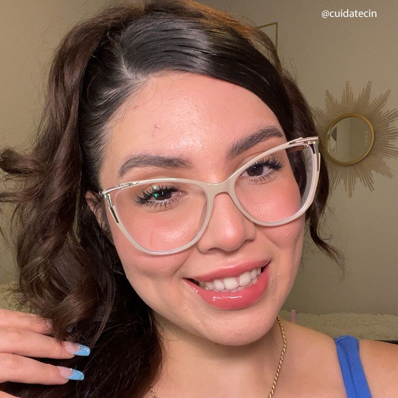 Yomary Cateye Khaki EyeGlasses | Zeelool Optical11