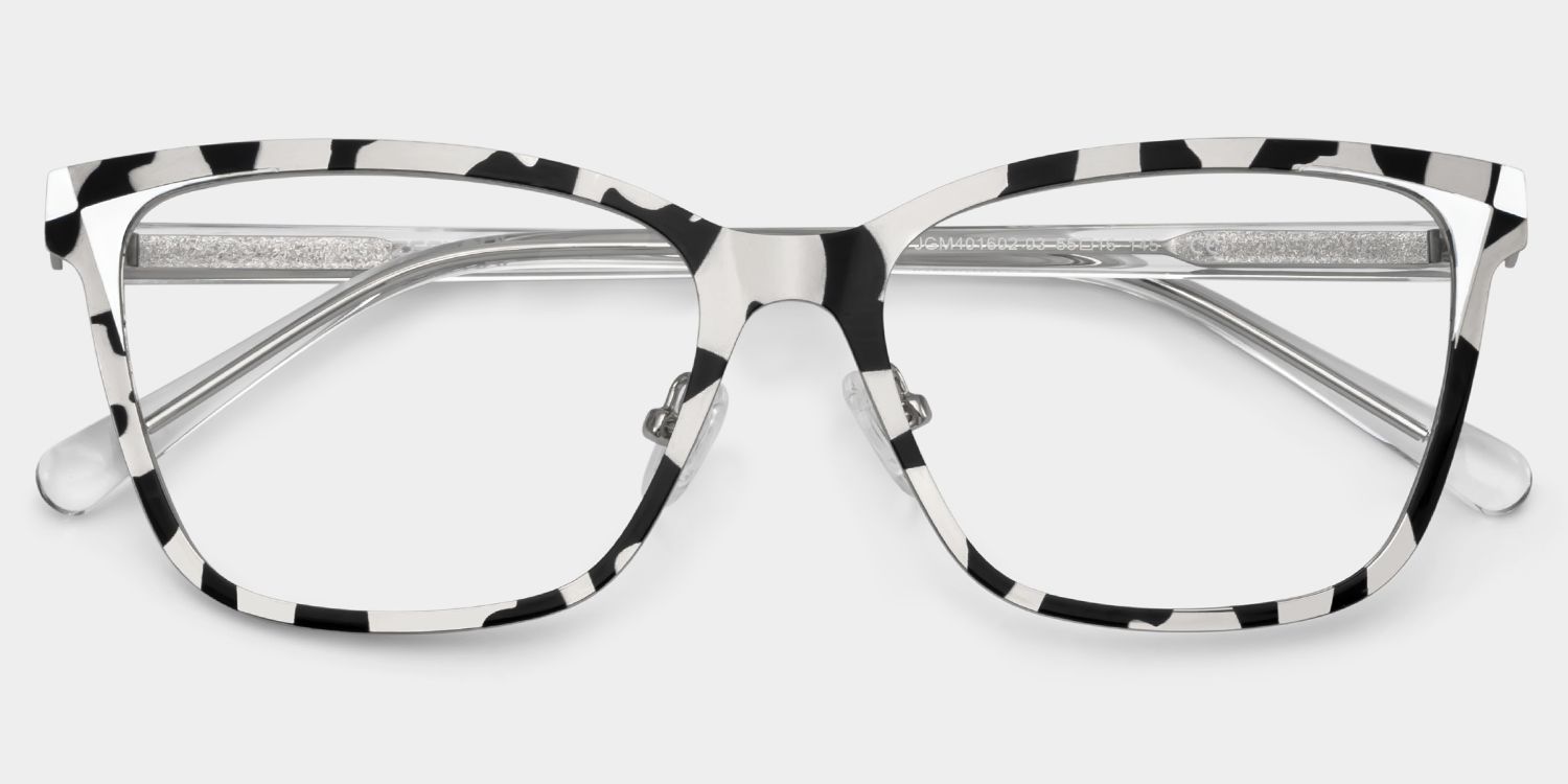 Elise Tortoise Frame Glasses with Rectangle Frame Online | ZEELOOL2
