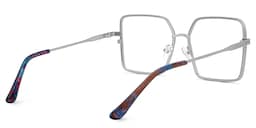 Toure Square Silver Diamond Cut Glasses3