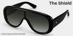 The Shield Black Aviator Sunglasses3